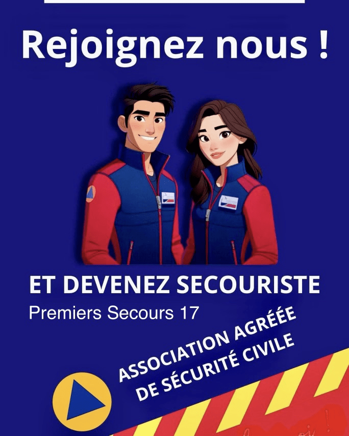 Rejoignez nous Devenez Secouriste Premeirs Secours 17 Affiche